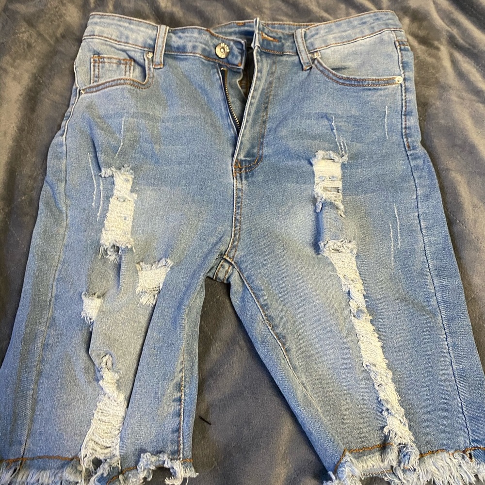 Jean Biker Shorts